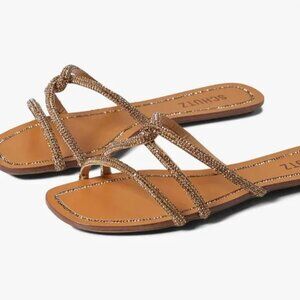 SCHUTZ | Honey | Crystal Embellished Slide/Sandals | Size 9.5B